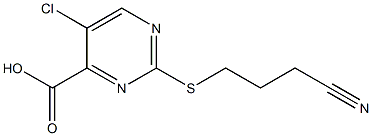 5-chloro-2-[(3-cyanopropyl)thio]pyrimidine-4-carboxylic acid