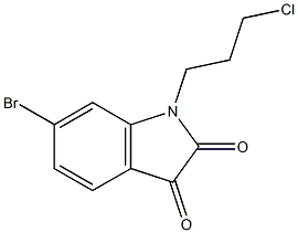 6-bromo-1-(3-chloropropyl)-2,3-dihydro-1H-indole-2,3-dione