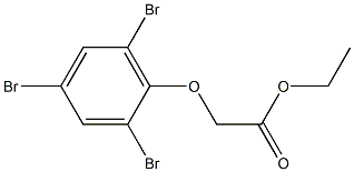 ethyl 2-(2,4,6-tribromophenoxy)acetate Structural