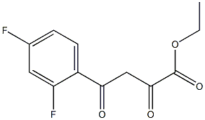 ethyl 4-(2,4-difluorophenyl)-2,4-dioxobutanoate Structural