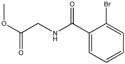 methyl [(2-bromobenzoyl)amino]acetate Structural