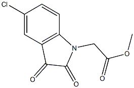 methyl 2-(5-chloro-2,3-dioxo-2,3-dihydro-1H-indol-1-yl)acetate Structural