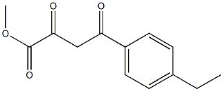 methyl 4-(4-ethylphenyl)-2,4-dioxobutanoate Structural