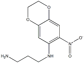 N-(3-aminopropyl)-7-nitro-2,3-dihydro-1,4-benzodioxin-6-amine Structural