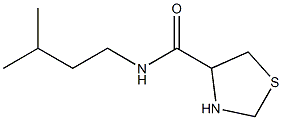N-(3-methylbutyl)-1,3-thiazolidine-4-carboxamide Structural