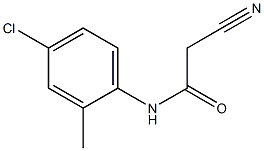 N-(4-chloro-2-methylphenyl)-2-cyanoacetamide Structural