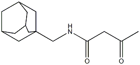 N-(adamantan-1-ylmethyl)-3-oxobutanamide Structural