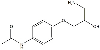 N-[4-(3-amino-2-hydroxypropoxy)phenyl]acetamide Structural