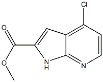 methyl 4-chloro-1H-pyrrolo[2,3-b]pyridine-2-carboxylate Structural