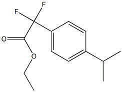 Ethyl Difluoro-(4-isopropylphenyl)acetate Structural