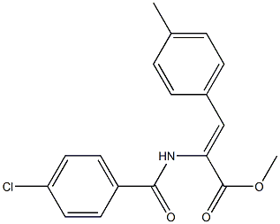 methyl 2-[(4-chlorobenzoyl)amino]-3-(4-methylphenyl)acrylate