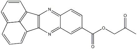 2-oxopropyl acenaphtho[1,2-b]quinoxaline-9-carboxylate Structural