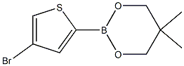 2-(4-Bromo-2-thienyl)-5,5-dimethyl-1,3,2-dioxaborinane Structural