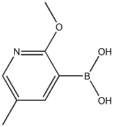 2-Methoxy-5-methylpyridin-3-ylboronic acid Structural