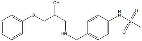 1-[4-(Methylsulfonylamino)benzylamino]-3-phenoxy-2-propanol Structural