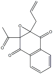 2-Acetyl-3-allyl-2,3-epoxy-1,2,3,4-tetrahydronaphthalene-1,4-dione Structural