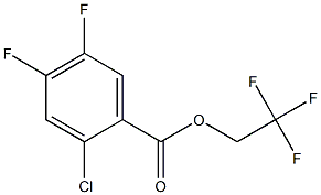 2-Chloro-4,5-difluorobenzoic acid 2,2,2-trifluoroethyl ester Structural