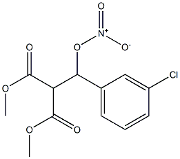 2,2-Bis(methoxycarbonyl)-1-(m-chlorophenyl)ethanol nitrate