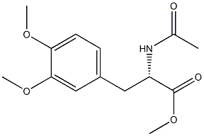 (S)-2-(Acetylamino)-3-(3,4-dimethoxyphenyl)propionic acid methyl ester Structural