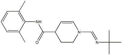 1-[[(1,1-Dimethylethyl)imino]methyl]-N-(2,6-dimethylphenyl)-1,2,3,4-tetrahydro-4-pyridinecarboxamide