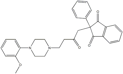 2-[2-Oxo-4-[4-(o-methoxyphenyl)-1-piperazinyl]butyl]-2-phenyl-1,3-indanedione