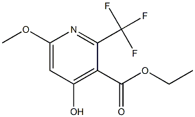 4-Hydroxy-6-methoxy-2-(trifluoromethyl)pyridine-3-carboxylic acid ethyl ester Structural