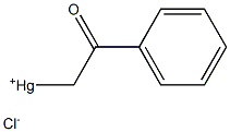 (Phenylcarbonylmethyl)mercury(II) chloride Structural