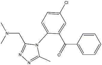 2-[3-[(Dimethylamino)methyl]-5-methyl-4H-1,2,4-triazol-4-yl]-5-chlorobenzophenone