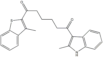 1-(3-METHYL-BENZO[B]THIOPHEN-2-YL)-6-(2-METHYL-1H-INDOL-3-YL)-HEXANE-1,6-DIONE