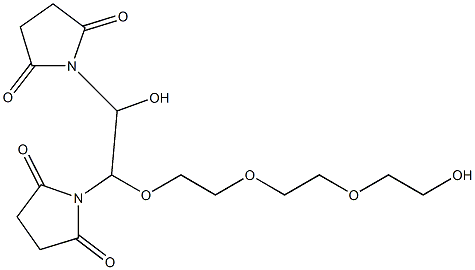 alpha, oMega-DisucciniMidyl tetraethylene glycol Structural