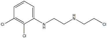 N-(2-Chloro-ethyl)-N'-(2,3-dichloro-phenyl)-ethane-1,2-diamine Structural