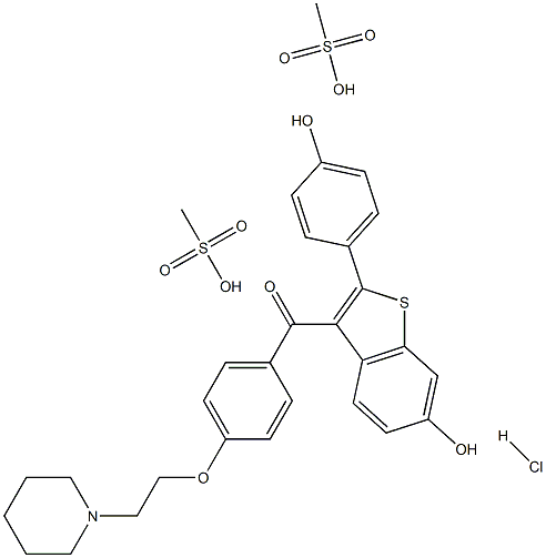 Raloxifene Dimesylate Hydrochloride Structural