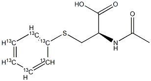 N-Acetyl-S-(phenyl-13C6)-L-cysteine Structural