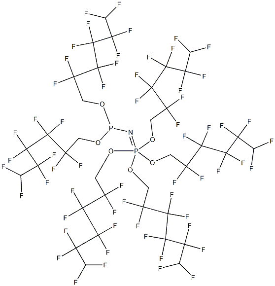 Hexakis(1H,1H,6H-Decafluorohexanoxy)phosphazene Structural