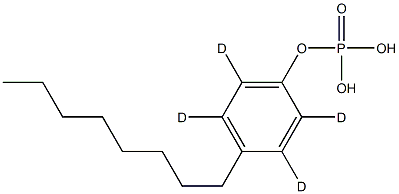 p-Octylphenyl Phosphate-d4 Structural