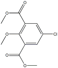 Dimethyl 5-Chloro-2-methoxybenzene-1,3-dicarboxylate Structural