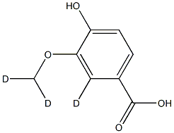 Vanillic-d3 Acid Structural
