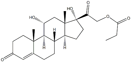 Hydrocortisone 21-Propionate Structural