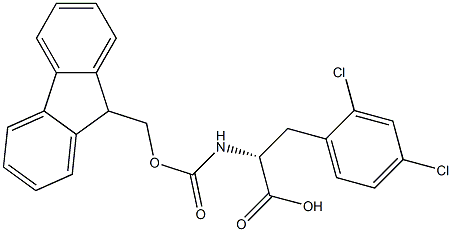 FMOC-2 4-DICHLORO-D-PHENYLALANINE Structural