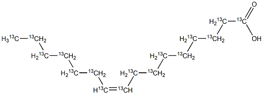 Palmitoleic Acid-13C16 Structural