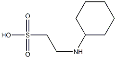 2-cyclohexylaminoethanesulfonic acid Structural