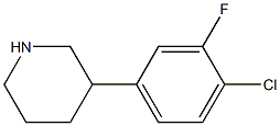 3-(4-chloro-3-fluorophenyl)piperidine Structural