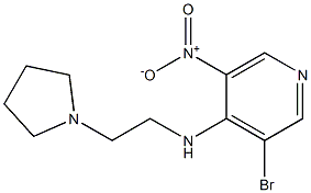 3-bromo-5-nitro-N-(2-pyrrolidin-1-ylethyl)pyridin-4-amine