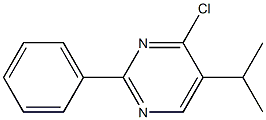 4-chloro-5-(1-methylethyl)-2-phenylpyrimidine Structural