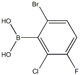 2-Bromo-6-chloro-5-fluorophenylboronicacid Structural