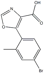 5-(4-BROMO-2-METHYLPHENYL)-1,3-OXAZOLE-4-CARBOXYLIC ACID