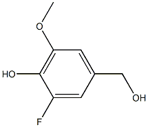 3-FLUORO-4-HYDROXY-5-METHOXYBENZYL ALCOHOL Structural