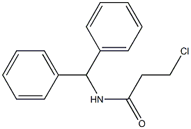 N-BENZHYDRYL-3-CHLOROPROPANAMIDE Structural