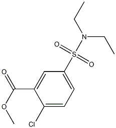 METHYL 2-CHLORO-5-[(DIETHYLAMINO)SULFONYL]BENZOATE Structural