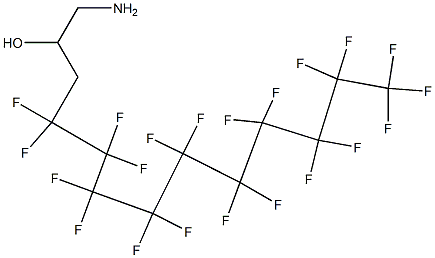 1-Amino-4,4,5,5,6,6,7,7,8,8,9,9,10,10,11,11,12,12,13,13,13-henicosafluoro-tridecan-2-ol Structural